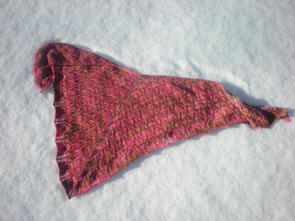 Fuchsia Bloom Shawlette