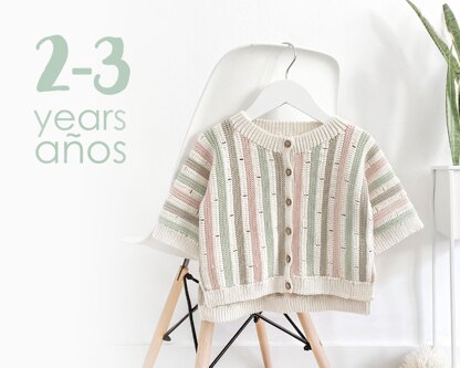 2-3 years - STRIPY Crochet Jacket Pattern