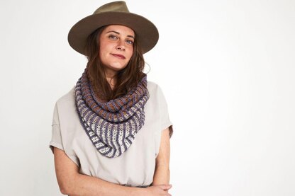 Gradient Ribbed Cowl