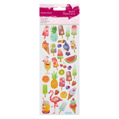 Papermania Glitter Stickers - Tropical Delights
