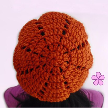 Crochet beret easy level. Sunbeams _ M03