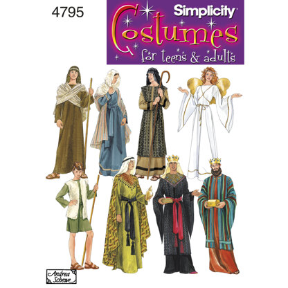 Simplicity Women's, Men & Teen Costumes 4795 - Sewing Pattern