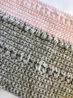 Bubbly Bobbles Crochet Rectangle Shawl Pattern PDF
