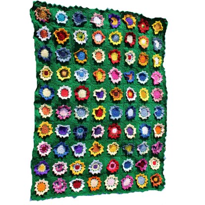 Sunflower Granny Square Afghan