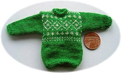 1:12th scale Norwegian style sweater 2