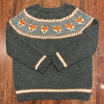 Foxy Fair Isle Sweater