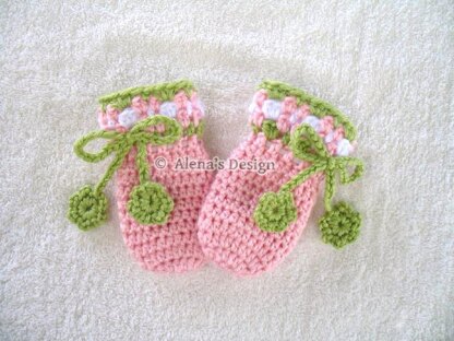 Blossom Baby Mittens