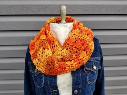 Autumn Sunrise Infinity Scarf