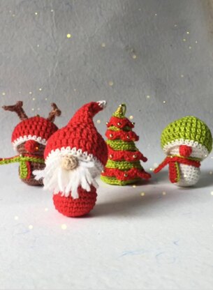 Santa Claus - Christmas Decoration, Christmas gifting idea, Christmas Toys for Kids, Christmas Tree Decoration, Christmas crochet pdf pattern with video tutorials