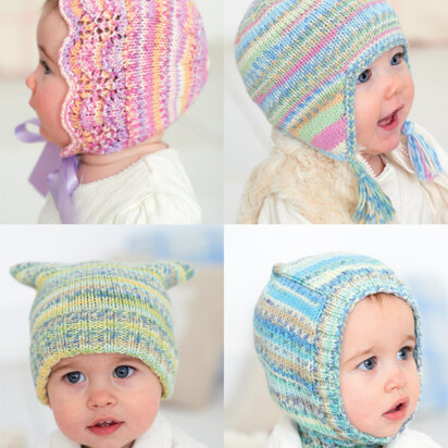 Baby's/Child's Hats in Sirdar Snuggly Baby Crofter DK - 1257 - Downloadable PDF - knitting pattern