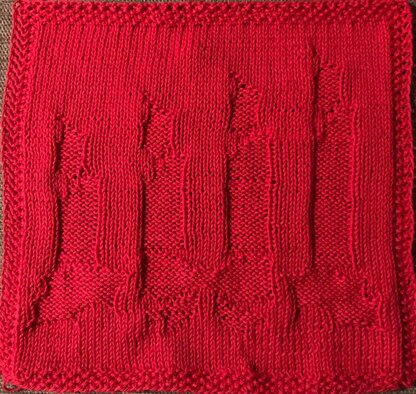 Julelys/Christmas lights Dishcloth/Karklud