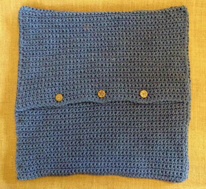 Crochet Cushion Cover Diamond Stripe