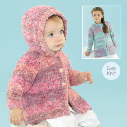 Hooded and Round Neck Coats in Sirdar Flurry - 4769 - Downloadable PDF