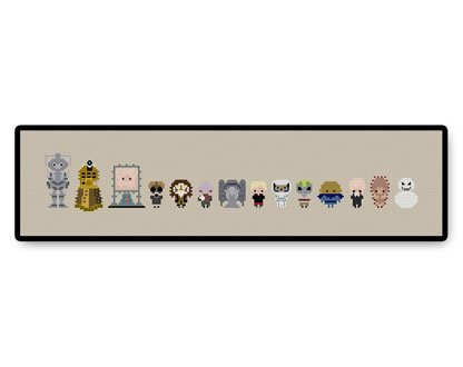 Doctor Who Villains Bite Size - PDF Cross Stitch Pattern