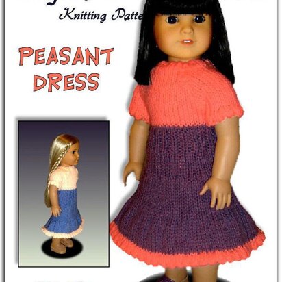 Doll Dress knitting pattern, for American Girl and 18 inch 029