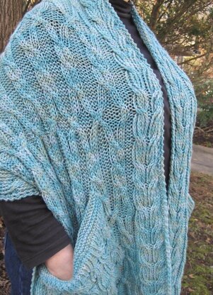 Warm Ogunquit Pocket Shawl