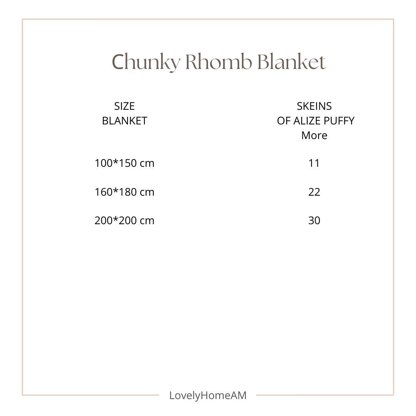 Сhunky Rhomb Blanket