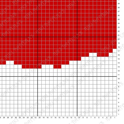 Christmas Blanket Santa Belt Throw C2C CROCHET PATTERN X-Mas Red Festive Coverup