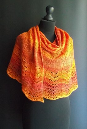 Cascade shawl 22