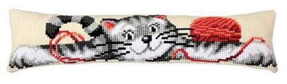 Vervaco Playful Cat Chunky Cross Stitch Kit - 80cm x 20cm