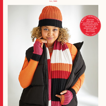 Sirdar 10580 Stop Sign Scarf Set in Stories DK PDF