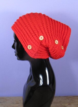 Sideways Fishermans Rib Button Up Slouch Hat