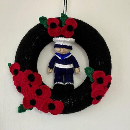 Remembrance Poppy Wreath & Figures