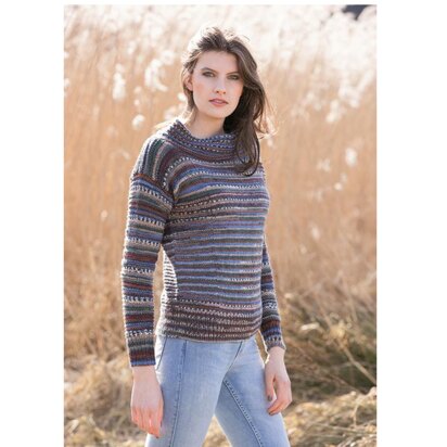 Blue Jean Sweater in Adriafil Knitcol - Downloadable PDF