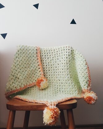 Melon Shake baby blanket