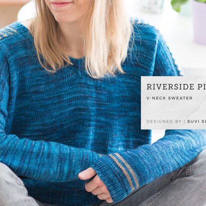 "Riverside Picnic Sweater by Suvi Simola" - Sweater Knitting Pattern For Women in The Yarn Collective