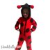 Ladybug kids onesie pyjamas