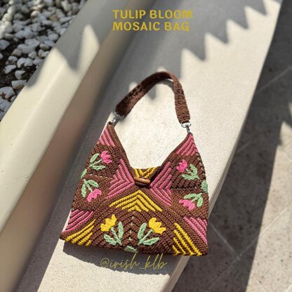 Tulip Bloom Mosaic Square