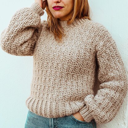 Chunky Wheat Petals Sweater