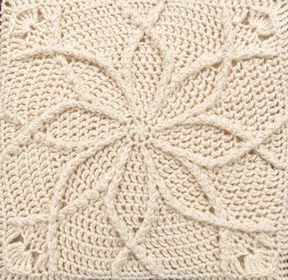 Winter Snowflake Square