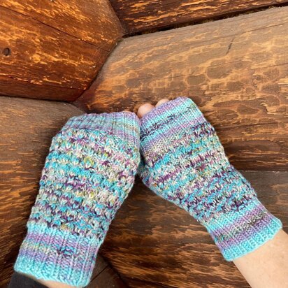 Two Sisters Fingerless Mitts