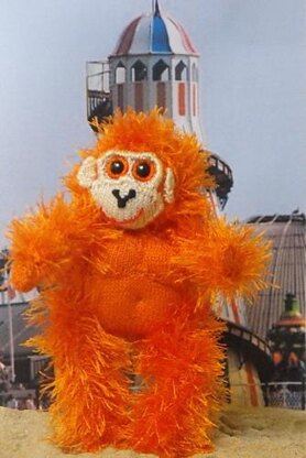 Ollie Orangutan Toy Knitting Pattern