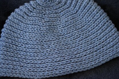 Knit stitch beanie