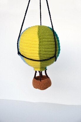 Hot Air Balloon Crochet Pattern, Hot Air Balloon Amigurumi