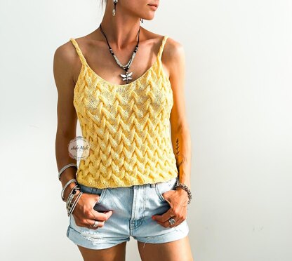 Women’s aran crop top