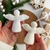 Christmas crochet angel ornament no sew amigurumi pattern
