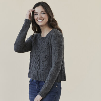 Bradbury Pullover - Jumper Knitting Pattern for Women in Tahki Yarns Classic Superwash