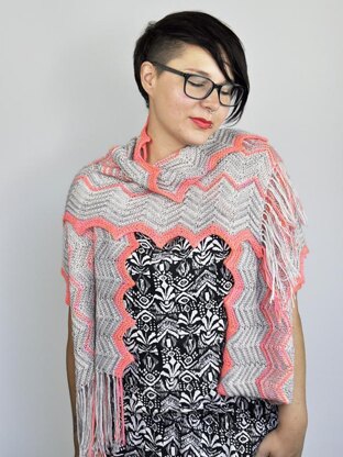 Chevron Fringe Scarf