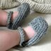 Knit-Look Crocheted Mary Janes