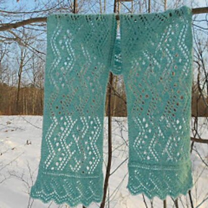 Rivers of Ice Lace Scarf