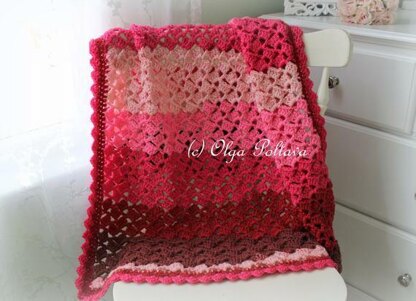 Cherry Chip Baby Afghan