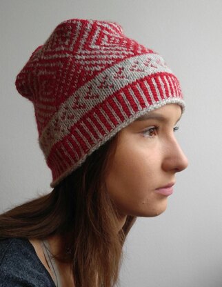 Fair Isle Square Hat