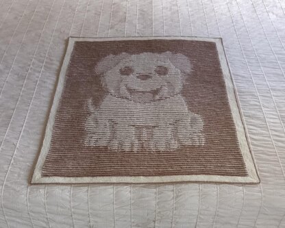 Puppy Illusion Baby Blanket