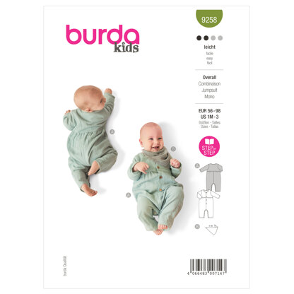 Burda Style Baby Kids’ Co-ords B9258 - Paper Pattern, Size 56 - 98