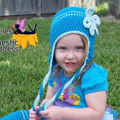 Braid-less Blossoms Earflap Beanie