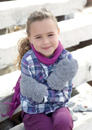 Mittens and Scarves in Sirdar Freya - 7155 - Downloadable PDF